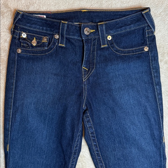 Like New! True Religion Serena Indigo Women's Stretch Super Skinny Jeans sz 29 - Picture 5 of 14